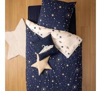 Parure de lit enfant Espace Bleu 140x200 - Atmosphera For Kids