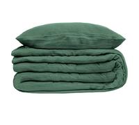 Atmosphera - Parure de lit - Gaze de Coton - Vert céladon - 260x240 cm