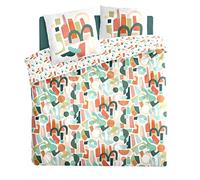 Atmosphera - Parure de lit Mattys - Coton imprimé 240x220 cm - 3 pièces multicolore