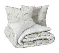 Atmosphera - Parure de lit imprimée sonie Blanc 240x220cm