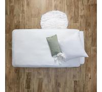 Atmosphera - Parure de lit Lili en Gaze de Coton 140x200cm Blanc