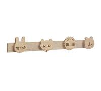 Atmosphera Patère enfant Animaux Wild en bois