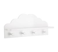 Atmosphera Patère enfant «Nuage» 4 crochets Blanc