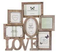 - Pêle-mêle 6 Photos Campagne - 42 x 40 cm - Marron