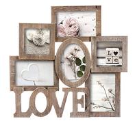 Cadre photo pêle-mêle 6 photos - L 42,5 cm x l 1,8 cm Naturel G