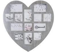 Atmosphera - Pêle-mêle cœur Patine - 13 Photos - Gris - Patine Gris G