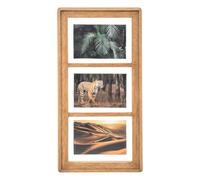 Cadre photo ""Manu"" manguier 3 photos - Atmosphera createur d'interieur - Beige