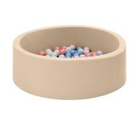 Atmosphera - Piscine à balles moovy beige d 90 cm 100 balles multicolores