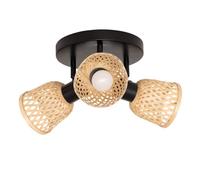 Plafonnier Lio beige 25x21cm - Atmosphera createur d'interieur