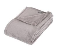 Atmosphera - Plaid en microfibre - 125 x 150 cm - Gris