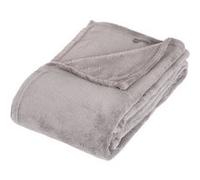 Atmosphera - Plaid en microfibre - 125 x 150 cm - Gris
