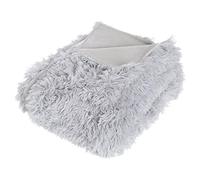 Atmosphera Créateur d'intérieur - Plaid Long "Imitation Fourrure" 120x160cm Gris Gris G