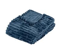 Atmosphera - Plaid Flanelle Mattias 130x170cm - Bleu
