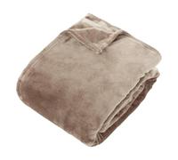 Atmosphera - Plaid Flanelle ollis Beige Lin 260x240cm