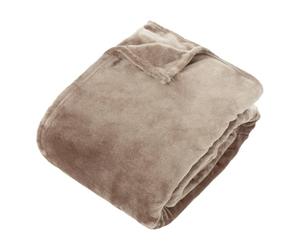 Atmosphera - Plaid Flanelle ollis Beige Lin 260x240cm
