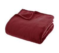 Atmosphera - Plaid Flanelle ollis Rouge Grenat 230x180cm