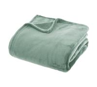 Atmosphera - Plaid Flanelle ollis Vert céladon 230x180cm