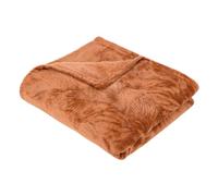 Atmosphera – Plaid flanelle Roy – Terracotta – 125x150 cm