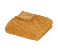 Atmosphera Créateur d'intérieur - Plaid Imitation Fourrure Mara 120x160cm Ocre Ocre G