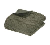 Atmosphera Créateur d'intérieur Plaid Mara imitation fourrure 120x160 cm Kaki G