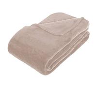 Atmosphera - Plaid - Microfibre - Beige - 180x230 cm