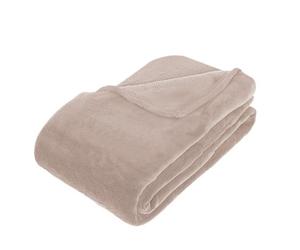 Atmosphera Plaid micropeluche Lin 130 x 180 cm