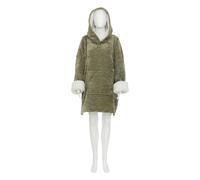 Atmosphera - Plaid Sweatshirt Capuche Flanelle caleen Vert Taille Unique