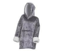 Sweat plaid gris manches flanelle TU