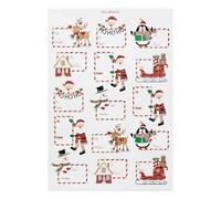 Atmosphera - Planche de 30 étiquettes cadeaux 14,8xx21cm autocollantes décor pop