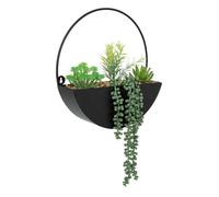 Atmosphera - Plante à suspendre avec pot en métal - Noir