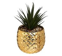 Atmosphera - Plante Artificielle Ananas - H21 cm - Doré