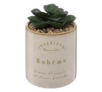 Atmosphera - Plante Artificielle Bota - Pot en céramique - H14 cm