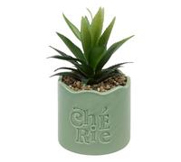Atmosphera - Plante Artificielle en Pot Cheri 13x10cm - Vert
