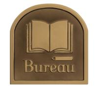 Atmosphera - Plaque Porte métal Mattia 17x16cm - Bureau