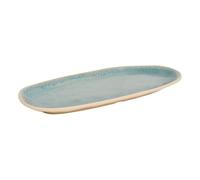Atmosphera - Plat pia ovale 15,6x31cm bleu