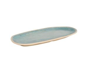 Atmosphera - Plat pia ovale 15,6x31cm bleu