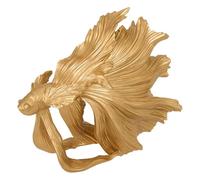 Poisson résine Jil H.22,5cm doré - Atmosphera Créateur d'intérieur