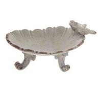 Atmosphera - Porte bagues en métal Coquille - 11 x H. 6 cm - Gris