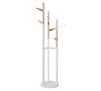 Porte manteaux en bois pour enfant naturel blanc Atmosphera Naturel et blanc, Blanc G