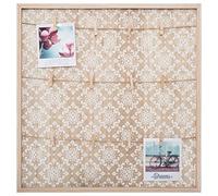 Atmosphera - Porte - photos - bois et corde - 48x48 cm - Modèle 2