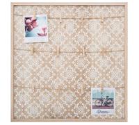 Atmosphera - Porte photos corde effet bois Ethnique