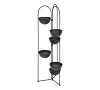 Atmosphera - Porte-Plante reso 6 Places en Acier 38x42x124cm Noir