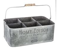 Atmosphera - Porte - Plantes - métal - Gris - 23x36 cm