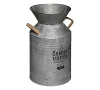 Pot à lait métal gris H37cm - Atmosphera Créateur d'intérieur