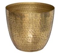 Atmosphera - Pot Oasis - métal martelé - doré D18 cm