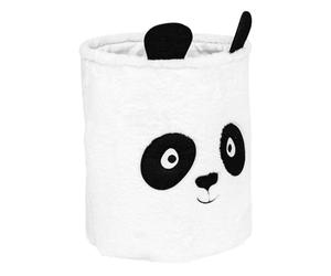 Atmosphera - Poubelle de jouet Andy Panda blanc et noir 35 x 40 cm