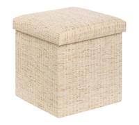 Atmosphera - Pouf Coffre Pliable olma 38x38cm Creme