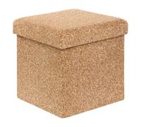 Atmosphera - Pouf Coffre Pliable oxia 38x38cm Ocre
