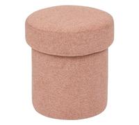 Pouf En Tissu Terracotta - Atmosphera