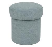 Pouf En Tissu Vert Céladon Kita Atmosphera